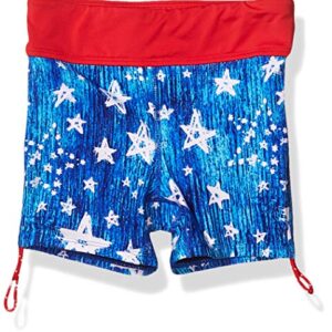 TYR Girl's Twinkle Della Boyshort, Navy/White, M