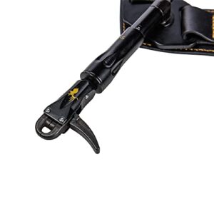 Trophy Ridge Shootout Compact Dual-Caliper Archery Bowhunting Release - 360° Swivel Arm, Adjustable Length, Trigger Travel Tuning, Premium Leather Buckle Strap, Black