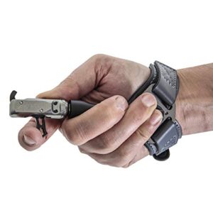 Trophy Ridge DrawPoint Archery Bow Release - Infinitely Adjustable Index Finger Release with 360-Degree Rotation, Customizable Length, Smooth Leather Wrist Strap