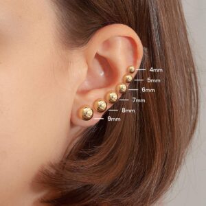 Inverness Titanium Ball Post Earrings,Sterile Hypoallergenic for Sensitive Ears (Ball Stud 3 mm)