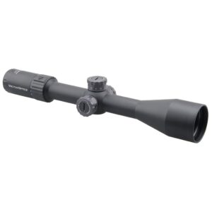 vector optics marksman 6-24x50 mm first focal plane (ffp) 1/10 mil hunting riflescope with vpa-mf reticle, 30mm tactical mount rings, lens covers and honeycomb sunshade