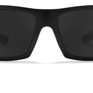 Zeal Optics Ridgway Rectangular Sunglasses, Matte Black/Polarized Dark Grey Lens, One Size