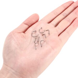 GAGABODY G23 Titanium 20G Nose Ring Hoop 2mm Press Fit Crystal Gem Nose Screw Nose Studs Ring L-Shaped Bone Piercing Jewelry