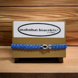 Colon Cancer Awareness Bracelet | In Support of Loved Ones Battling Cancer | Fund Raising | Gift for her | Gift for him | Braided.