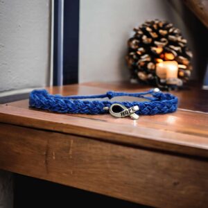 Colon Cancer Awareness Bracelet | In Support of Loved Ones Battling Cancer | Fund Raising | Gift for her | Gift for him | Braided.