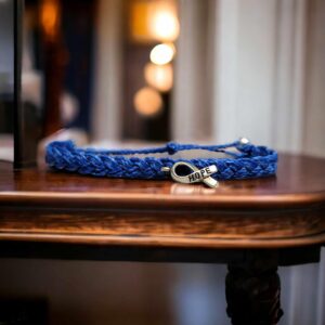 Colon Cancer Awareness Bracelet | In Support of Loved Ones Battling Cancer | Fund Raising | Gift for her | Gift for him | Braided.