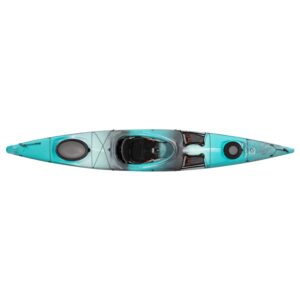 wilderness systems tsunami 140 | sit inside touring kayak | multiple storage options - phase 3 air pro seating | 14' | breeze blue