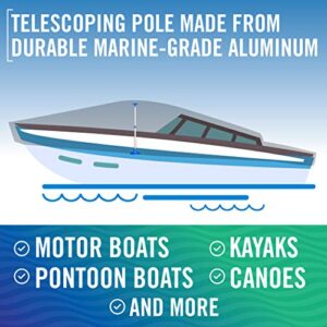 Boat Cover Support Poles 2 PK Support Systems - Two Adjustable Small to Large Posts Boat Cover Pole for Jon Boat Pontoon Boat Cover Aluminum Boat Tarps Bimini Tops Marine Grade