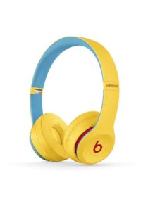 beats solo3 wireless on-ear headphones club collection � club yellow (renewed)