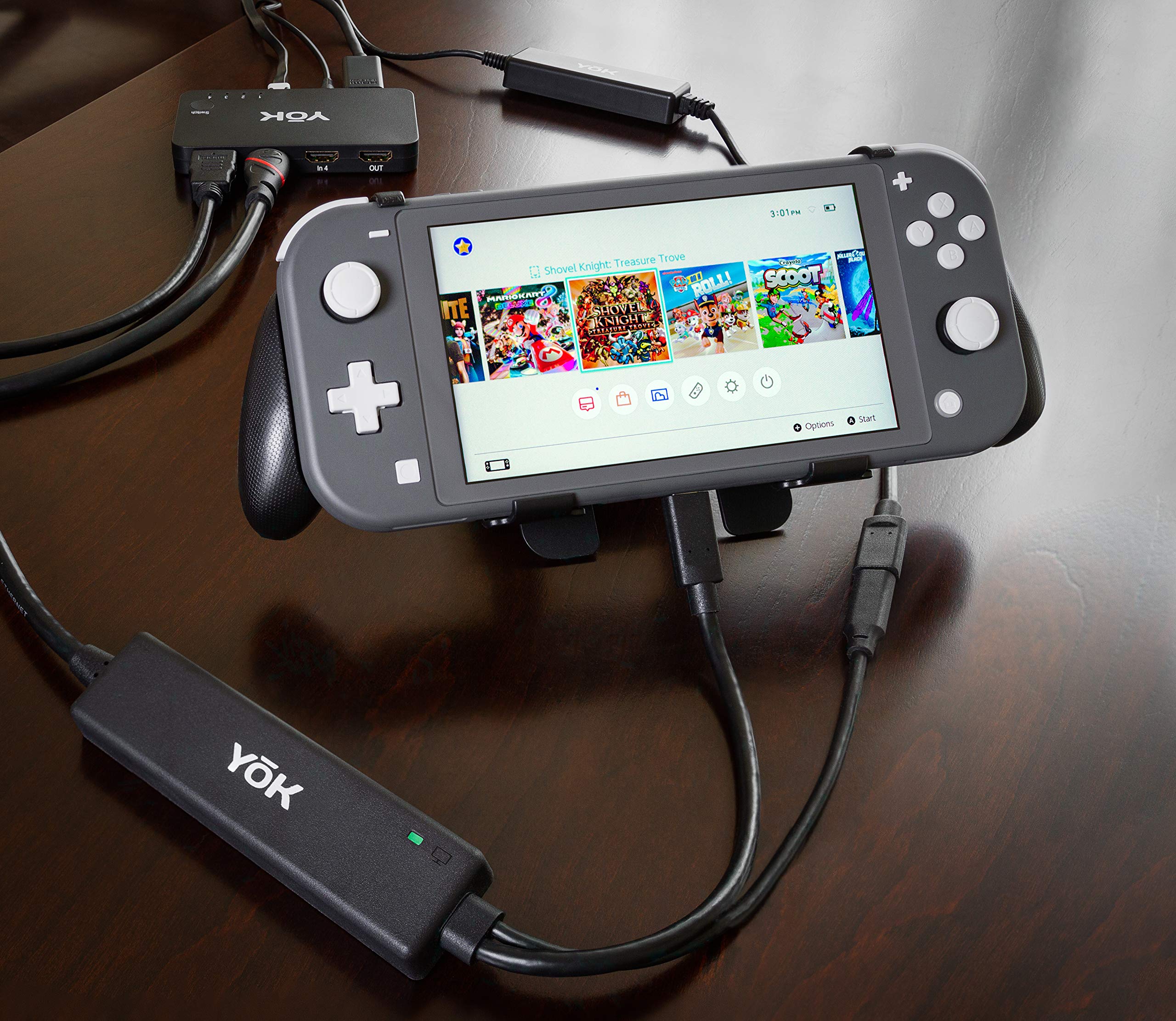 YoK HDMI Travel Cable For Nintendo Switch That Makes It Easy To Play On A TV Screen When You Travel Without Needing The Entire Dock - 10 Foot Reach