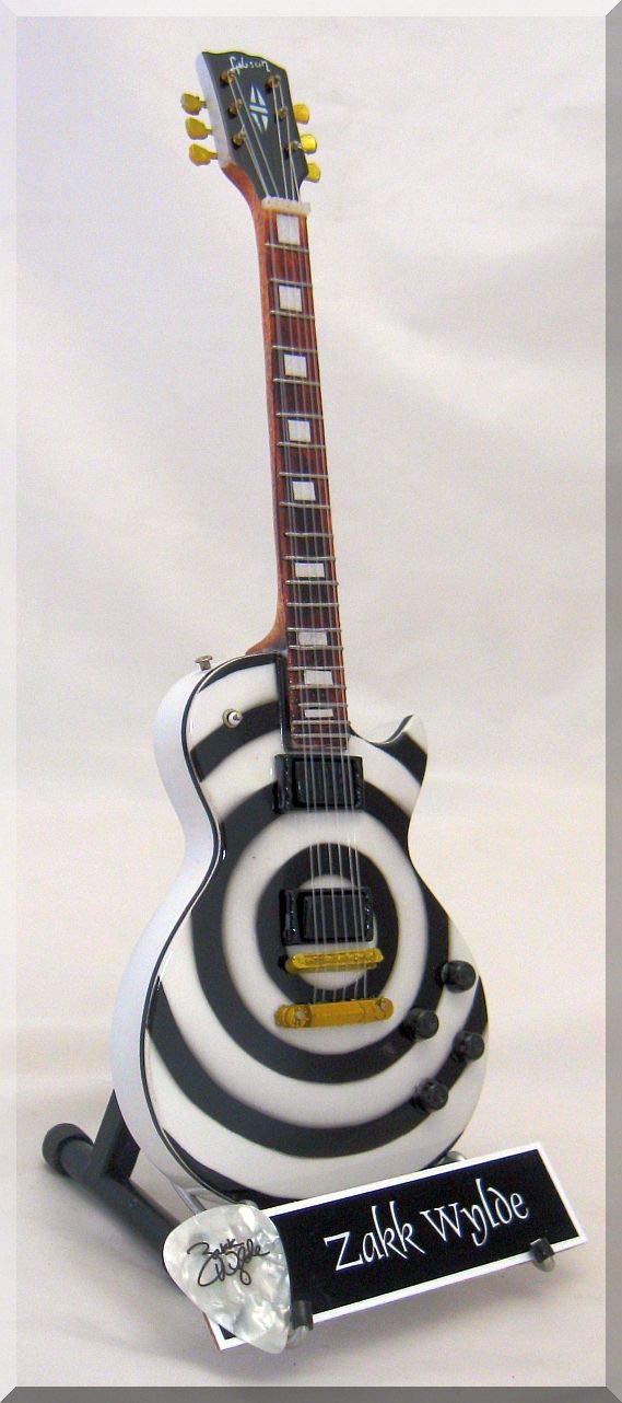 IZZI Zakk Wylde Miniature Guitar Bullseye with Guitar Pick