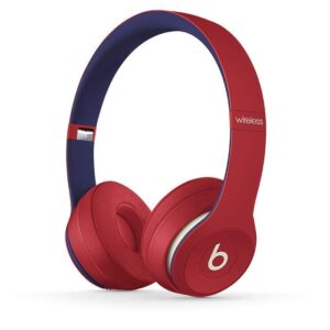 Beats Solo3 Wireless On-Ear Headphones Club Collection – Club Red (Renewed)