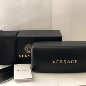 Versace VE2150Q 134187 62M Gold/Grey Pilot Sunglasses For Men For Women + BUNDLE with Designer iWear Eyewear Kit