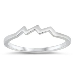 astrology zodiac aquarius ring .925 sterling silver band size 4