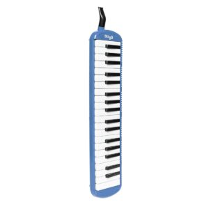 Stagg MELOSTA37 BL Blue plastic melodica with 37 keys and black bag