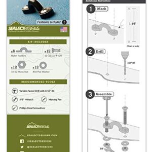 Sea-Lect Designs Pad Eye Kit (Bolt/Nut Mount)