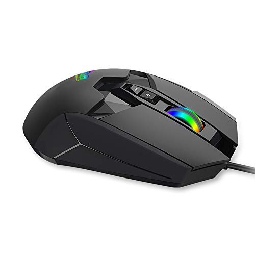 MOJO Pro Performance Silent Gaming Mouse - Wired Gaming Mouse w/ 9 Programmable Buttons including Sniper (rapid fire) key, 12000 DPI, 1000 Hz, Force Adjustable Buttons, Custom Gamer Profiles, and more