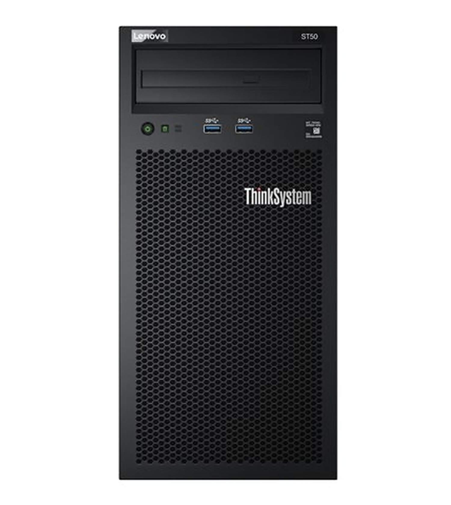 Lenovo ThinkSystem ST50 Tower Server Including Intel Xeon 3.4GHz CPU, 32GB DDR4 2666MHz RAM, 6TB HDD Storage, JBOD RAID