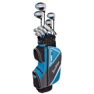 tour edge bazooka 370 complete golf set senior flex-graphite-lh, black/blue, one size (b6slgu13.b)