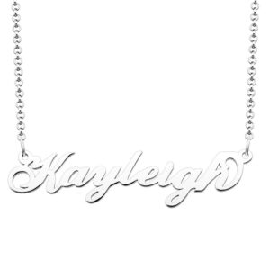 Kayleigh Personalized Necklace Monogram Necklace Custom Handmade Personalized Jewelry