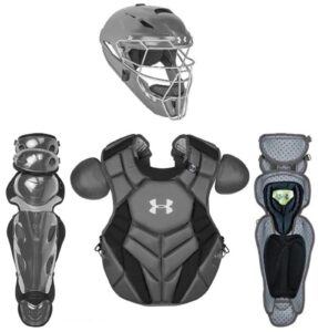 under armour uackcc4-srpgph ua pro series/catching kit/senior/ages 12-16 uahg3a / uacpcc4-srp / ualg4-srp meets nocsae chest protector standard (nd200) gph