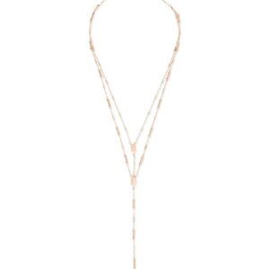 Kendra Scott Adelia Y Necklace for Women, Dainty Fashion Jewelry, 14k Rose Gold-Plated