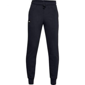 Under Armour Boys Rival Fleece Joggers , Black (001)/Onyx White , Youth Large