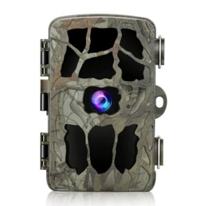 goldpaddy trail game camera 4k 20mp, hunting camera with night vision motion activated waterproof camera 0.2s trigger time scouting cam 2.4” lcd ir leds 120° wide angle for wildlife home monitoring