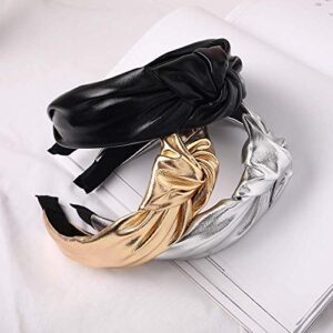 Ivyu Headbands Women Hair Head Band- Knotted Wide Turban headband Fashion Cute Hairbands Hair Accessories for Girls and Women (YHHFG-017)