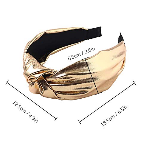 Ivyu Headbands Women Hair Head Band- Knotted Wide Turban headband Fashion Cute Hairbands Hair Accessories for Girls and Women (YHHFG-017)