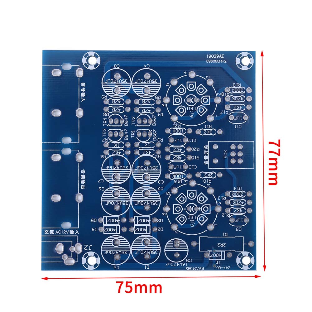 Electronic Amplifier, 6J1 Tube Valve Amplifier Tube Amplifier 6J1 Vacuum Electron Tube Valve Preamp Amplifier Board Amplifier Electronic Diy Kit 6J1 Tube Preamp