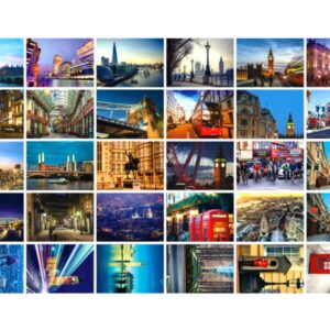 Travel postcards,Set of 30 Post cards variety pack depicting from Around the World Famous Travel Sites,Assorted Postcards Bulk, 4 x 6 -London