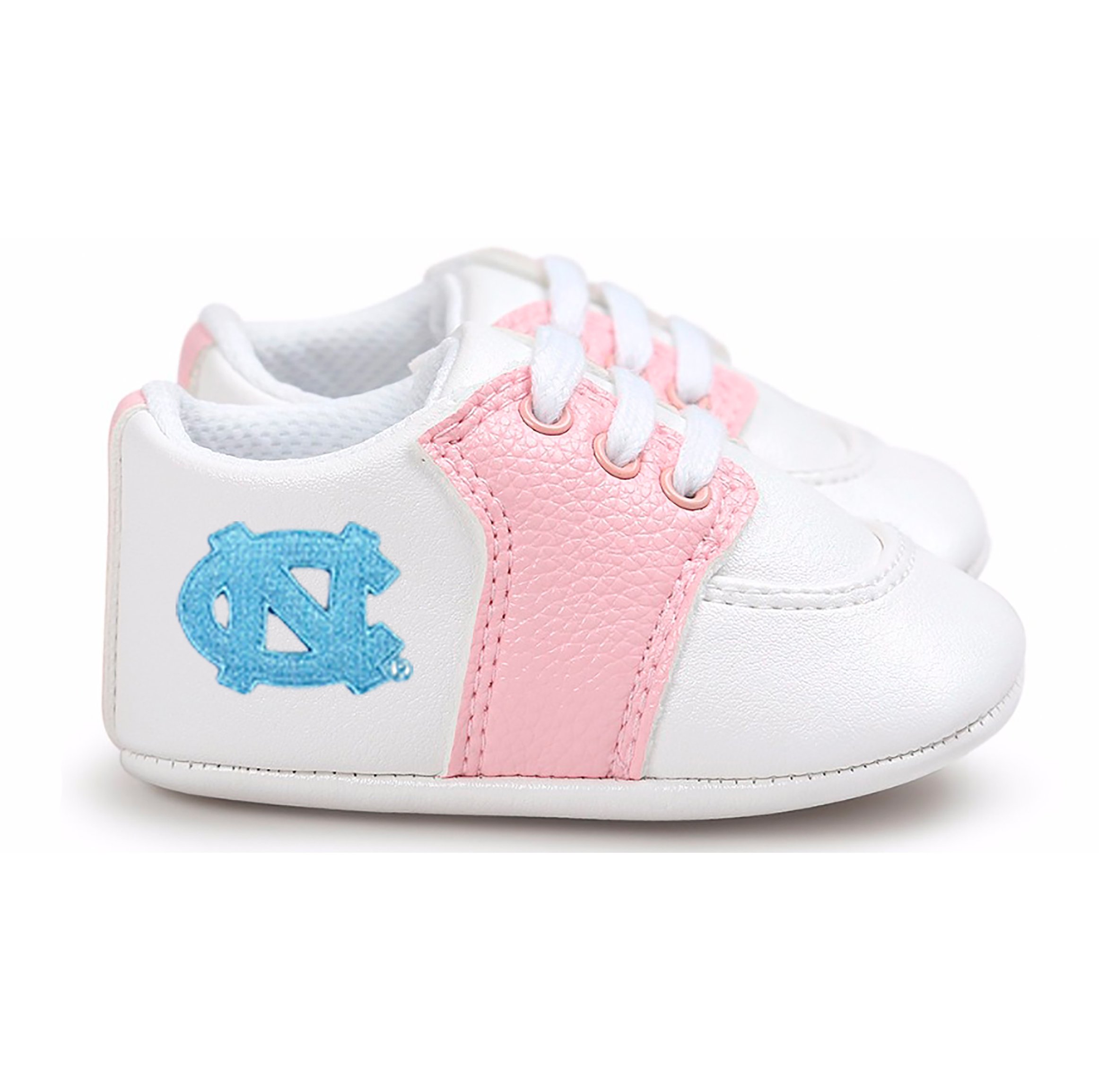 Future Tailgater North Carolina UNC Tar Heels Pre-Walker Baby Shoes Pink Trim 6-12 Months Infant