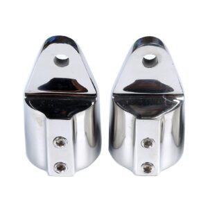 MX Stainless Steel Eye End Bimini Top Cap 1",Marine Boat Bimini Hardware Pair