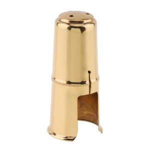 origlam alto saxophone mouthpiece protective cap, woodwinds cap alto sax, alto sax mouthpiece cap, alto saxophone mouthpiece cap (gold)