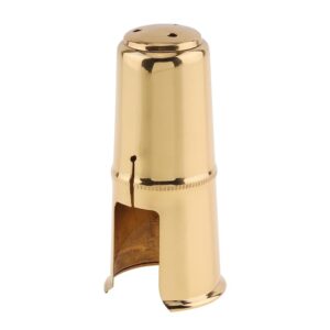 OriGlam Alto Saxophone Mouthpiece Protective Cap, Woodwinds Cap Alto Sax, Alto Sax Mouthpiece Cap, Alto Saxophone Mouthpiece Cap (Gold)