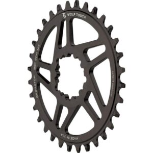 wolf tooth direct mount round mountain grave bike chainring for sram cranks (36 tooth, drop-stop b, mtb)