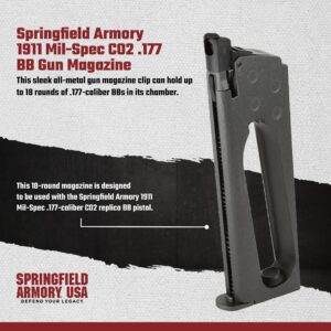 SPRINGFIELD ARMORY 1911 Mil-Spec .177-Caliber BB Gun Magazine, 18 Rounds