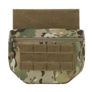 krydex tactical dump drop pouch with hook and loop for jpc cpc avs vest utility tool bag airsoft paintball (upgrade pouch-mc)