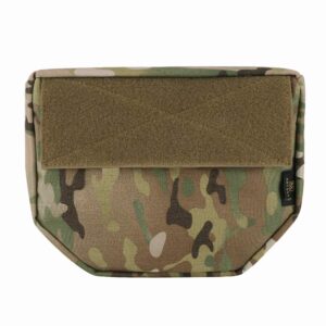 KRYDEX Tactical Dump Drop Pouch with Hook and Loop for JPC CPC AVS Vest Utility Tool Bag Airsoft Paintball (Upgrade Pouch-MC)