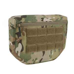 KRYDEX Tactical Dump Drop Pouch with Hook and Loop for JPC CPC AVS Vest Utility Tool Bag Airsoft Paintball (Upgrade Pouch-MC)