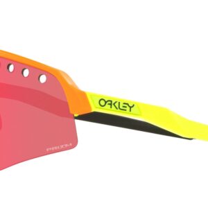 Oakley Men's Oo9465 Sutro Lite Sweep Rectangular Sunglasses, Orange/Prizm Trail Torch, 39 mm