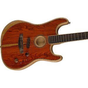 Fender Limited-edition American Acoustasonic Stratocaster Acoustic-electric Guitar - Cocobolo Natural