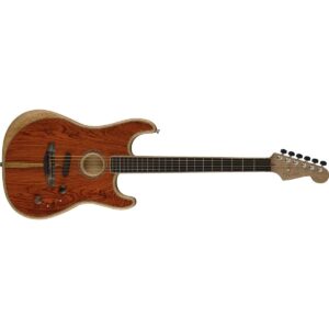 Fender Limited-edition American Acoustasonic Stratocaster Acoustic-electric Guitar - Cocobolo Natural