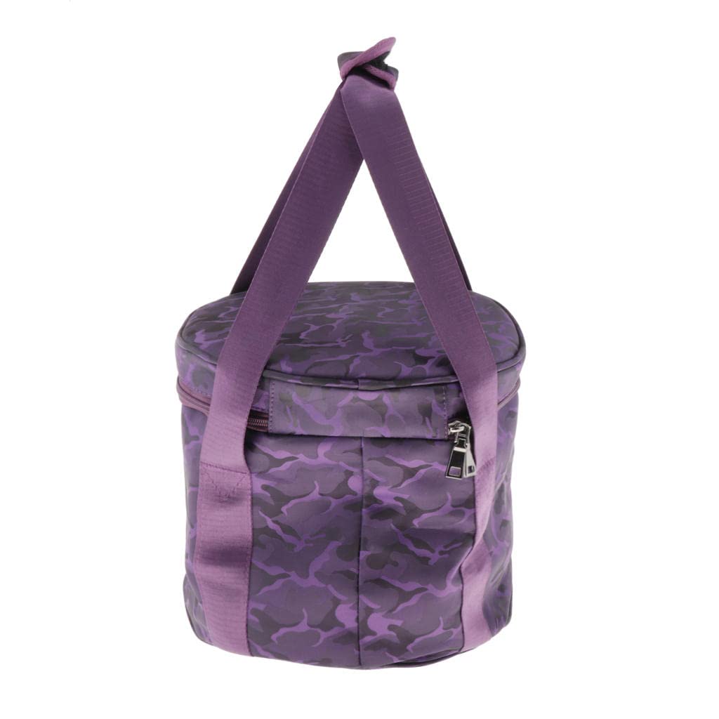 Carrying Case Padded Travelling Bag Oxford Cloth Purple for Bowl Parts, 8inch