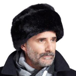 Men Trapper Hat Winter Hat Faux Fur Ushanka Hats Ear Flap Hunting Hat Windproof Ski Snow Caps Earflaps Russian Hats Thermal Dad Hats Balaclavas Cycling Warm Earmuff Beanie Hat