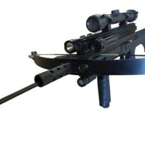 80lbs Steel Ball WT4 Repeating Crossbow with Tactical Package. Includes a Flashlight, Scope and red Beam Aimer.