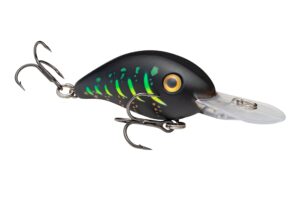 strike king (hc3-707) promodel crankbait s3 fishing lure, 707 - wicked firetiger, 3/8 oz, dives to 8'