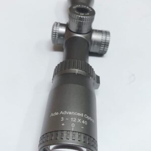 Grey Diamond Titanium 3-12x40 Rifle Scope with 30mm Tube and mounting Rings