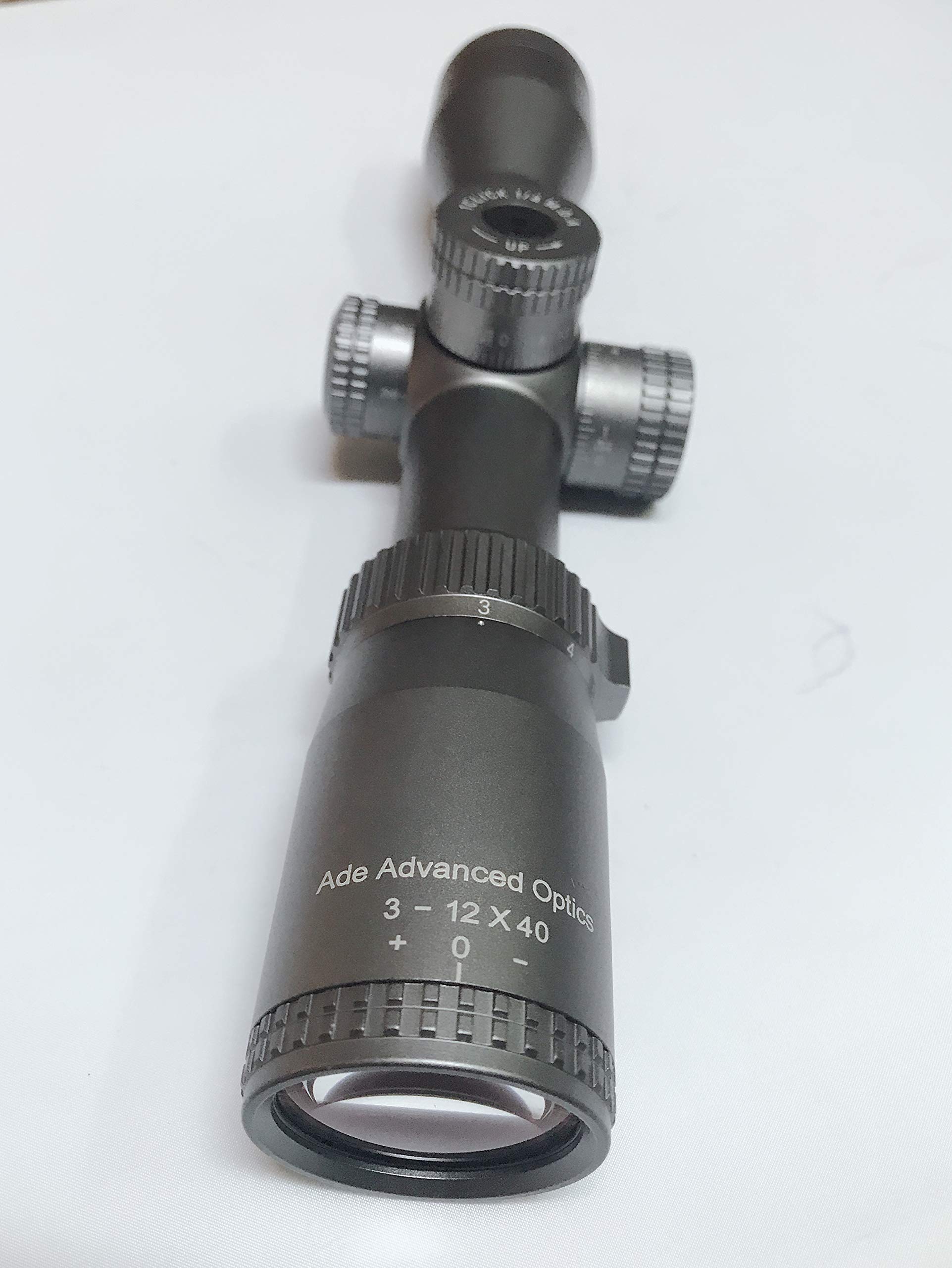 Grey Diamond Titanium 3-12x40 Rifle Scope with 30mm Tube and mounting Rings